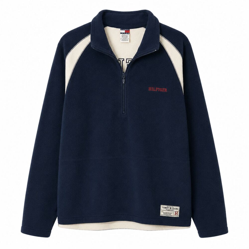 Men's Vintage Tommy Hilfiger Tommy Jeans Y2K Fleece Pullover Size XL